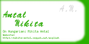 antal mikita business card